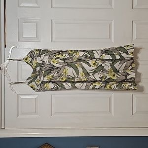 Banana Republic Knotted Front Floral Design Strap Dress 14